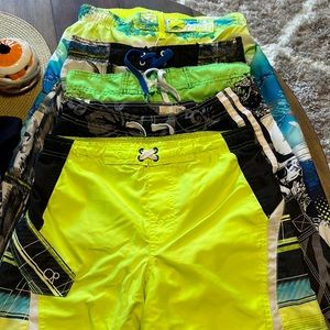 Boys swim trunks (5) size 14-18, swim shirt 14/16